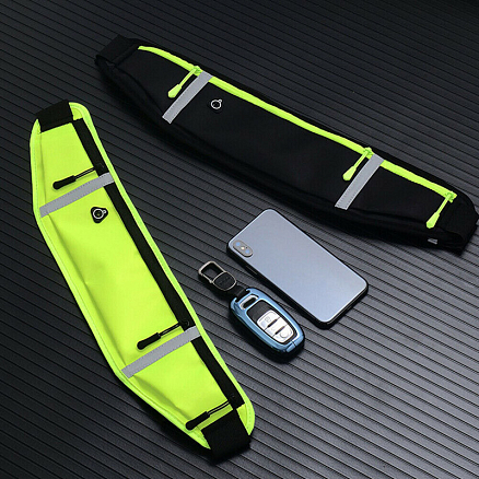 Сумка на пояс спортивная Hurtel Ultimate II кислотно-желтая