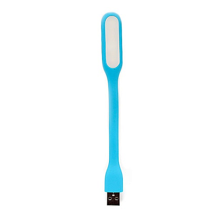 USB светильник на гибкой ножке Warm голубой