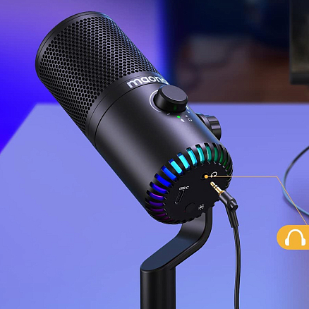 Микрофон для стрима Maono DM30 черный