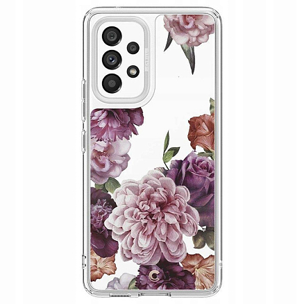 Чехол для Samsung Galaxy A53 гибридный Spigen Cyrill Cecile Rose Floral прозрачный