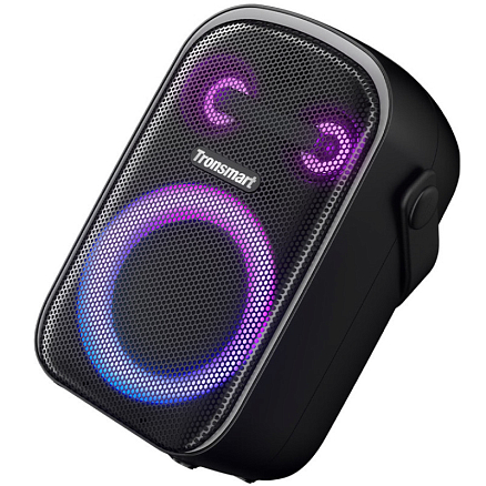 Портативная колонка Tronsmart Halo 100 для вечеринок с защитой от воды, подсветкой, USB, поддержкой MicroSD карт черная