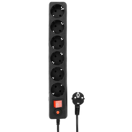Сетевой фильтр на 6 розеток длина 3 м Гарнизон EHB-10