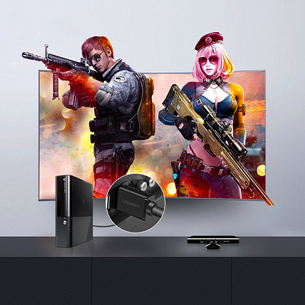 Кабель HDMI - HDMI (папа - папа) длина 10 м версия 1.2 2K 60Hz Ugreen HD104 черный