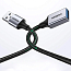 Кабель-удлинитель USB 3.0 - USB 3.0 (папа - мама) длина 1 м плетеный Ugreen US115 черный