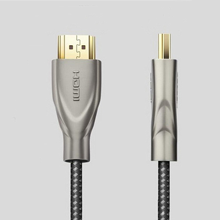 Кабель HDMI - HDMI (папа - папа) длина 1,5 м версия 2.0 4Kx2K 60Hz плетеный Ugreen HD131-50107