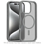Чехол для iPhone 16 Pro Max гибридный Matt Case MagSafe прозрачно-серый