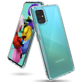 Чехол для Samsung Galaxy A51 гибридный Ringke Fusion прозрачный