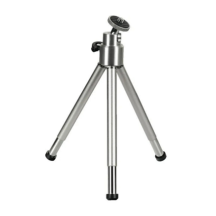 Мини-штатив для телефона, фотоаппарата или экшн-камеры Hama H-00004009 серебристый