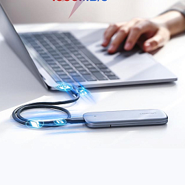 Корпус для SSD M.2 диска MicroUSB (5 Gbps) Ugreen CM238 серебристый
