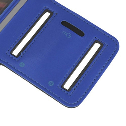 Чехол универсальный для телефона до 5.1 дюйма спортивный наручный GreenGo Premium синий