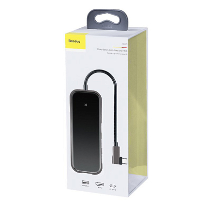 Хаб (разветвитель) Type-C - 3 х USB 3.0, HDMI 4K, Type-C PD Baseus Multi-functional серый