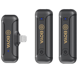 Радиосистема двухканальная для записи звука с петличным микрофоном Type-C Boya BY-WM3T2-D2