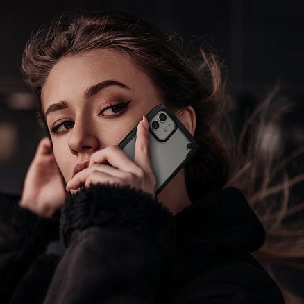 Чехол для iPhone 12 Mini гибридный Ringke Fusion X черный