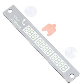 Автовизитка серебристая