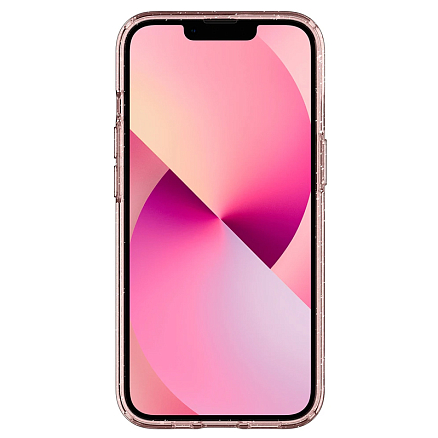 Чехол для iPhone 13 mini гелевый с блестками Spigen SGP Liquid Crystal Glitter прозрачный розовый