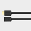 Кабель-удлинитель HDMI - HDMI (папа - мама) длина 1 м версия 2.0 4K 60Hz Ugreen HD107 черный