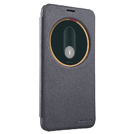 Чехол для Asus Zenfone 2 ZE550ML, ZE551ML книжка с окошком NillKin Sparkle черный