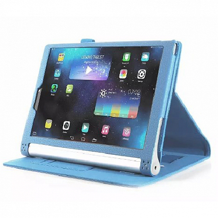 Чехол для Lenovo Yoga Tablet 2 1050F кожаный NOVA-02 голубой