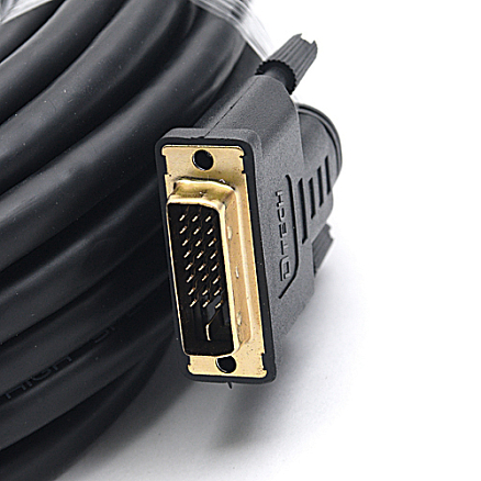 Кабель DVI-D - DVI-D (папа-папа) длина 10 м Dtech DT-D1010A
