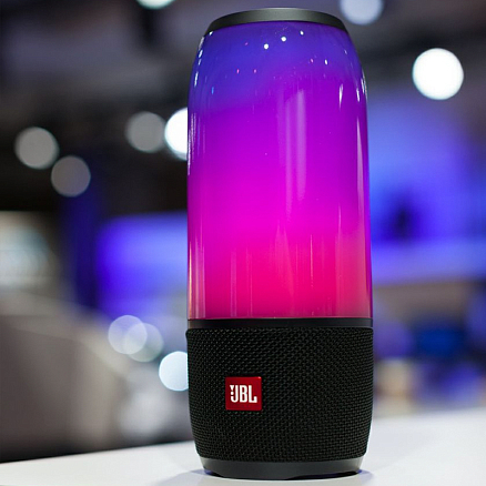 Портативная колонка JBL Pulse 3 с разноцветной подсветкой и с защитой от воды черная
