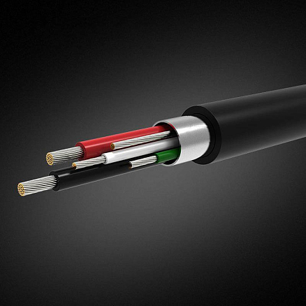 Переходник MicroUSB - USB 2.0 (папа - мама) хост OTG длина 15 см Ugreen US133 черный