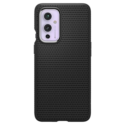 Чехол для OnePlus 9 гелевый Spigen Liquid Air матовый черный