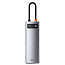 Хаб (разветвитель) Type-C - 3 х USB 3.0, HDMI 4K, RJ45, SD, microSD Baseus Metal Gleam серый