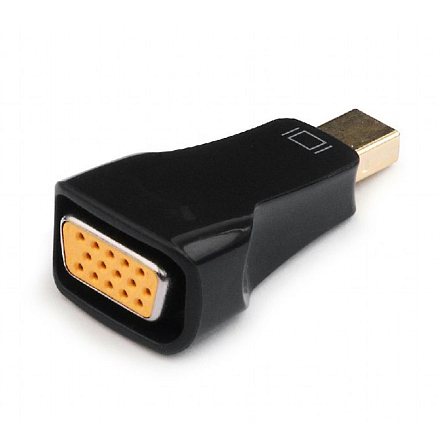 Переходник (преобразователь) Mini DisplayPort - VGA (папа - мама) Cablexpert компактный черный