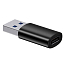 Переходник USB 3.1 - Type-C (папа - мама) хост OTG Baseus Ingenuity Series Mini ZJJQ000101 черный
