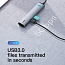Хаб (разветвитель) Type-C - 3 x USB 3.0, RJ45, HDMI, Type-C Baseus Mechanical eye серый