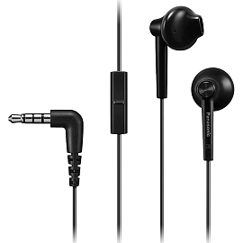 Наушники Panasonic RP-TCM55GC-K вкладыши с микрофоном и пультом черные