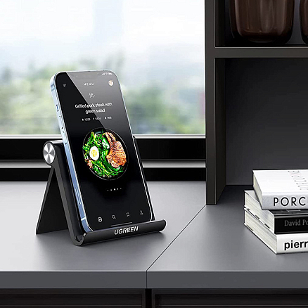 Подставка для телефона или планшета от 4 до 8 дюймов складная Ugreen LP106 черная