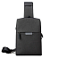 Рюкзак однолямочный WiWU Odyssey Cross Body с отделением для планшета и USB портом черный