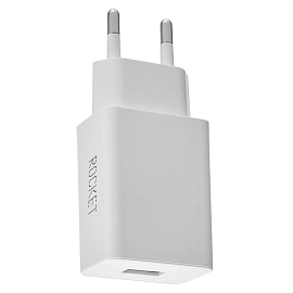 Зарядное устройство сетевое c USB входом 10.5W Rocket Base белое
