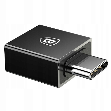 Переходник Type-C - USB (папа - мама) хост OTG Baseus Exquisite черный