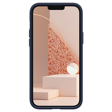 Чехол для iPhone 14 Plus гибридный Spigen Caseology Parallax MagSafe синий