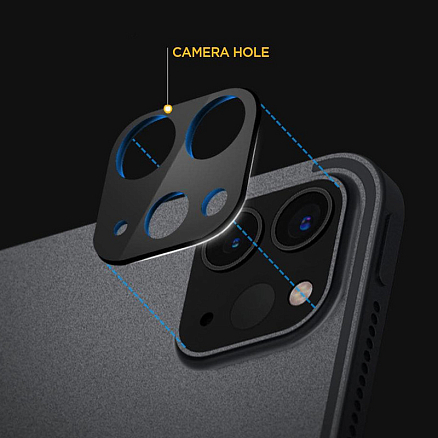 Защитное стекло на камеру для iPad Pro 11 2021, iPad Pro 12.9 2021 Spigen черное 2 шт.