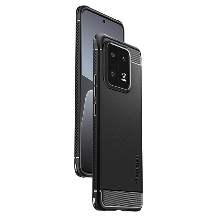 Чехол для Xiaomi 13 Pro гелевый Spigen Rugged Armor черный