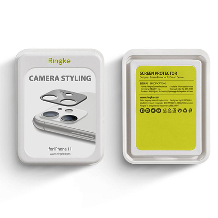 Защитная крышка на камеру iPhone 11 Ringke Camera Styling черная