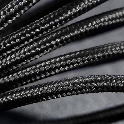 Кабель Type-C - MicroUSB, Lightning 1,2 м 3A плетеный Baseus Rapid черно-золотистый