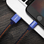 Кабель USB - Lightning для зарядки iPhone 1 м 2.4А MFi джинсовый Ugreen US247 синий