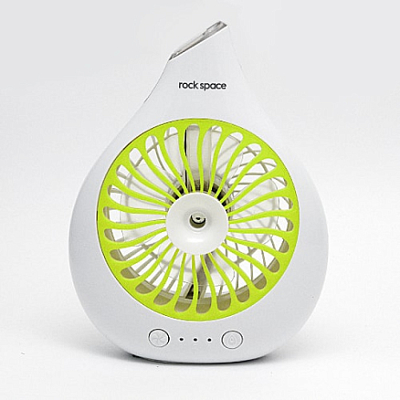 Вентилятор настольный с увлажнителем Rock Space T1 бело-зеленый