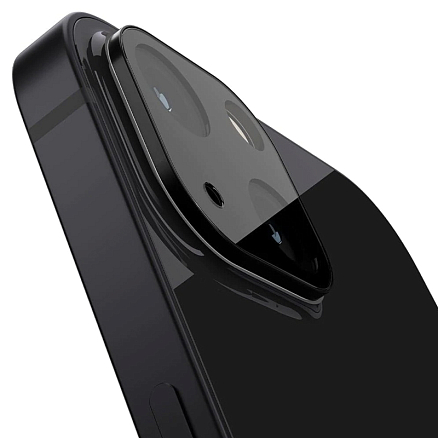 Защитное стекло на камеру для iPhone 13 mini Spigen Optik.TR черное 2 шт.