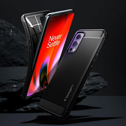 Чехол для OnePlus Nord 2 гелевый Spigen SGP Rugged Armor черный