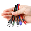 Кабель USB - Lightning, 2 х MicroUSB, Type-C 1,2 м 3.5A плетеный Baseus Rapid черный