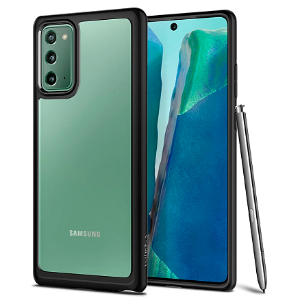Чехол для Samsung Galaxy Note 20 гибридный Spigen SGP Ultra Hybrid прозрачно-черный матовый