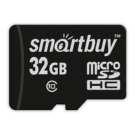 Карта памяти Smartbuy SB32GBSDCL10 MicroSDHC 32Gb Class 10 с адаптером SD