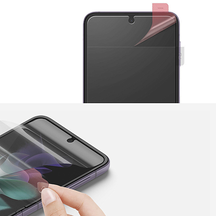 Пленка защитная Samsung Galaxy Z Flip 3 на весь экран Ringke ID прозрачная 2 шт.