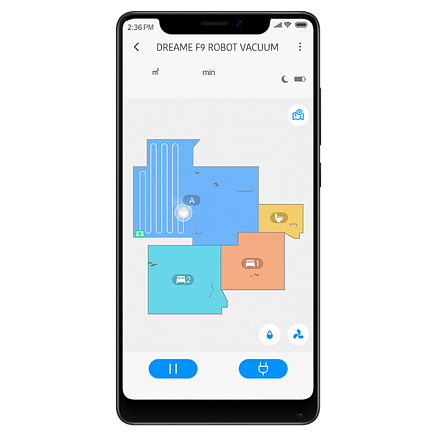 Робот-пылесос с влажной уборкой Dreame Robot Vacuum F9 белый