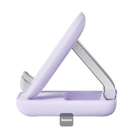 Подставка для телефона Baseus Seashell с зеркалом фиолетовая
